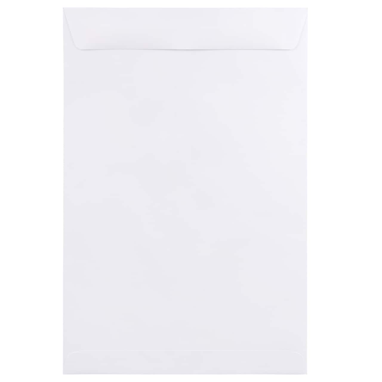 JAM Paper 10" x 15" White Open End Catalog Envelopes